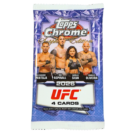Topps 2026 Chrome UFC Sapphire Edition Hobby Box - EINZELPACK