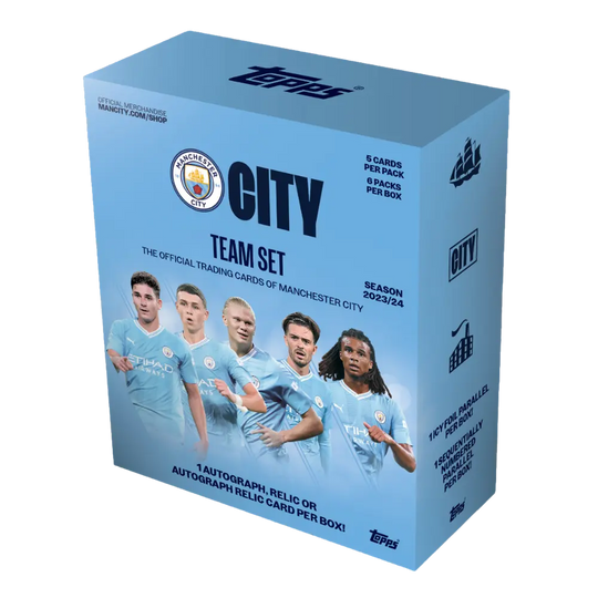 Topps 2023-24 Manchester City Team Set - Hobby Box