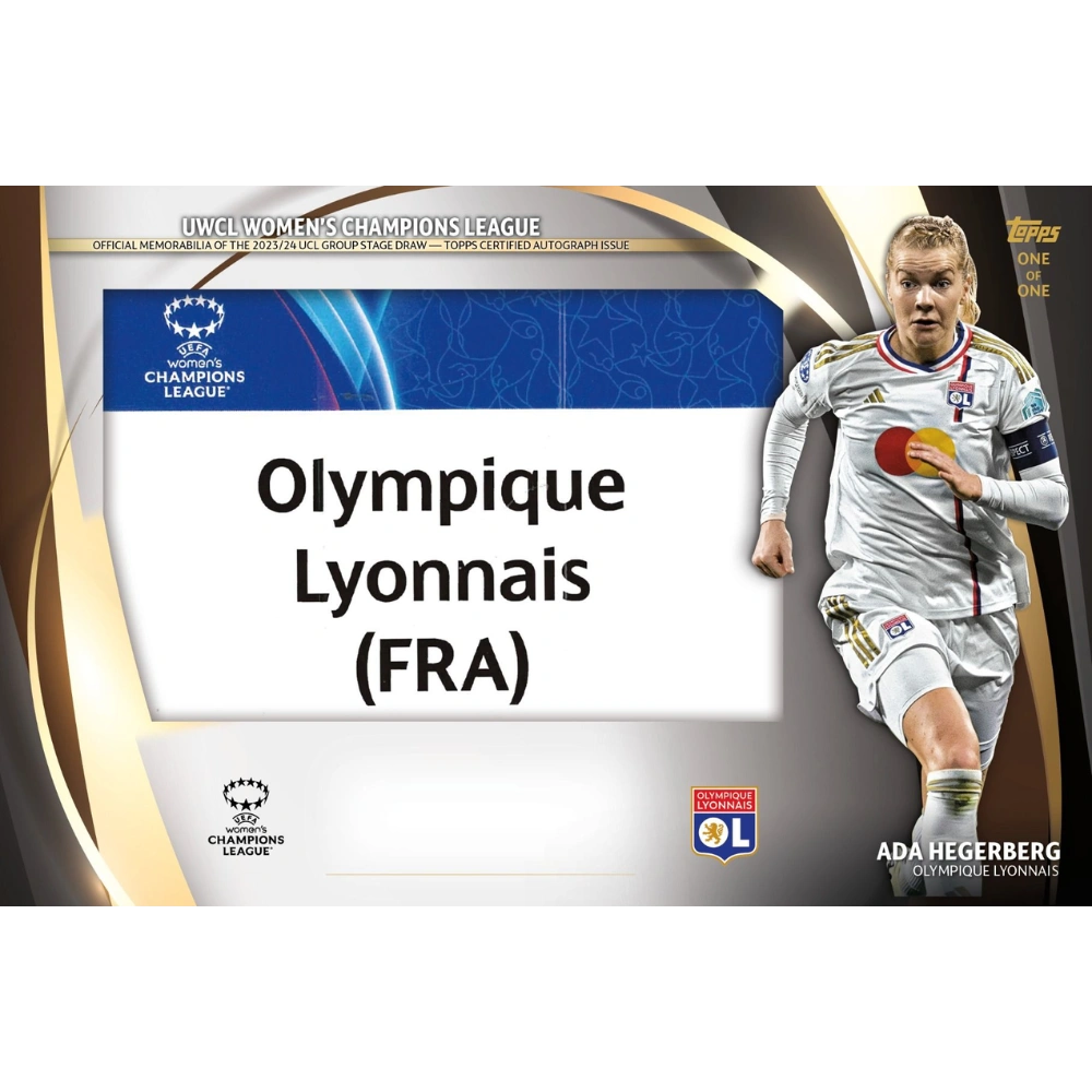 Topps 2023-24 UEFA Women's Champions League  Chrome - Hobby Box