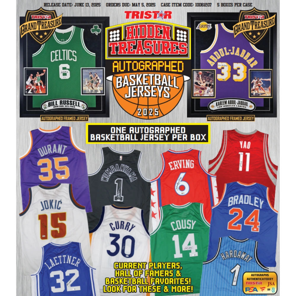 Tristar 2025 Hidden Treasures Autographed Jersey Basketball