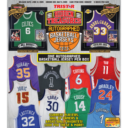 Tristar 2025 Hidden Treasures Autographed Jersey Basketball